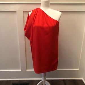 T-bags one shoulder mini dress